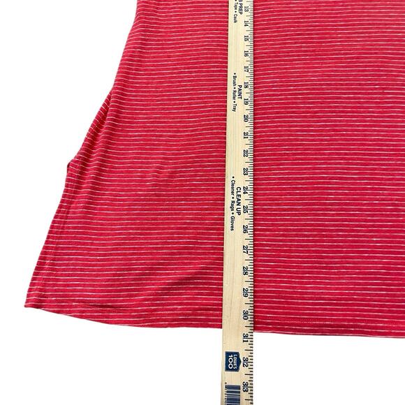 Eileen Fisher Organic Linen Knit Tunic Tshirt XL Striped 3/4 Sleeve Boat Neck - Picture 8 of 8